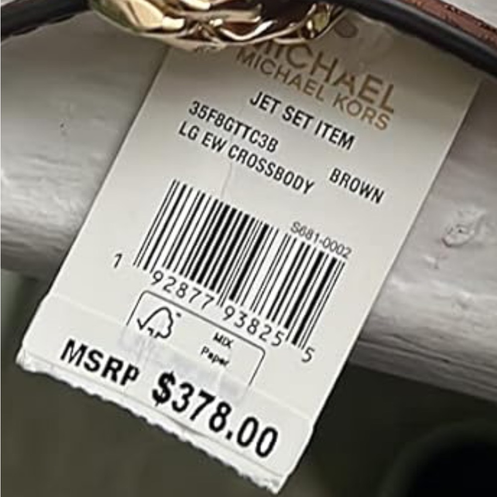 Michael Kors Women’s Brown Monogram Adjustable Strap Crossbody/Shoulder Bag |NEW - Picture 10 of 12